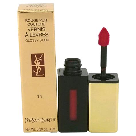 ysl rouge pur couture vernis a levres 11|ysl rouge lacquer.